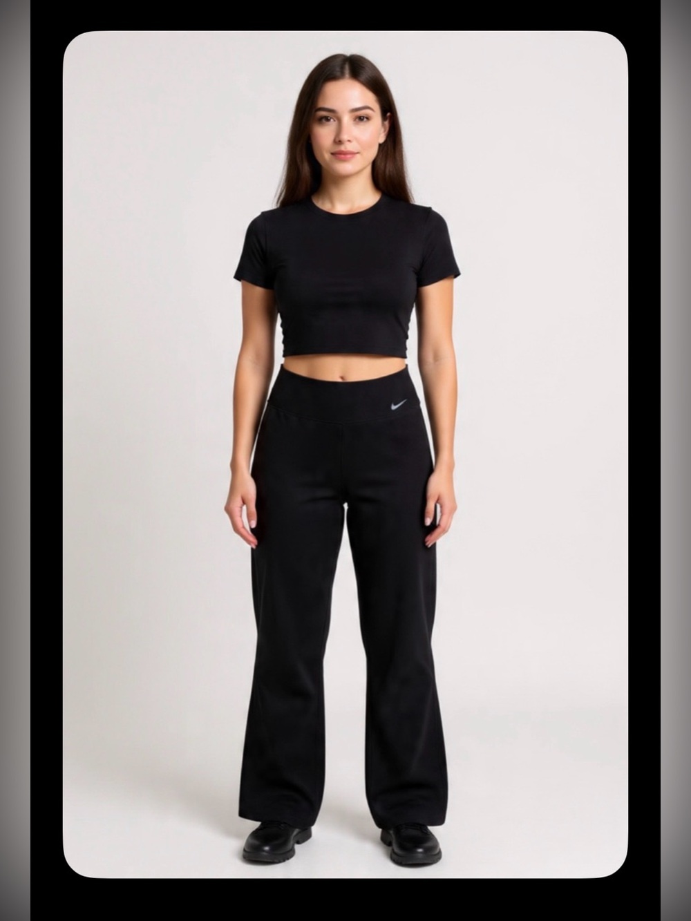 NIKE Dri-FIT High-Waisted Flare Yoga Pants – Black – Size Small